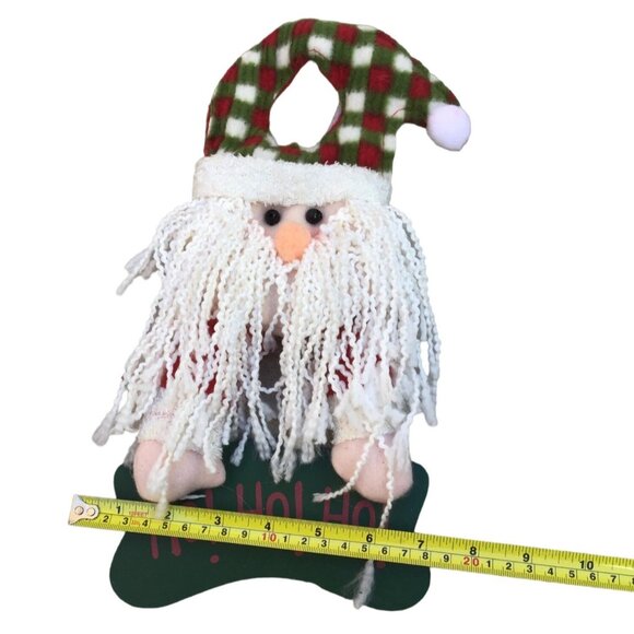 CHRISTMAS 12" SANTA DOOR SIGN DECORATION - Picture 4 of 5